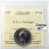 1992 Rotated 180 Degrees New Brunswick Canada 25-cents ICCS Certified MS64