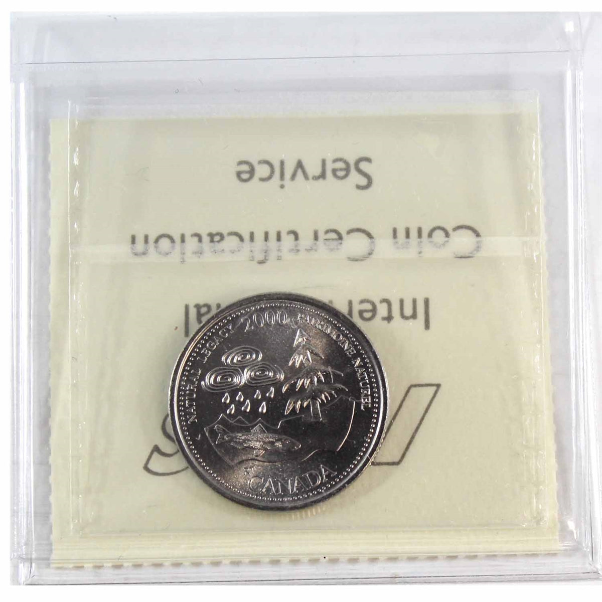 2000 Natural Legacy Canada 25-cents ICCS Certified MS64
