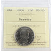2006 Bravery Canada 25-cents ICCS Certified MS65