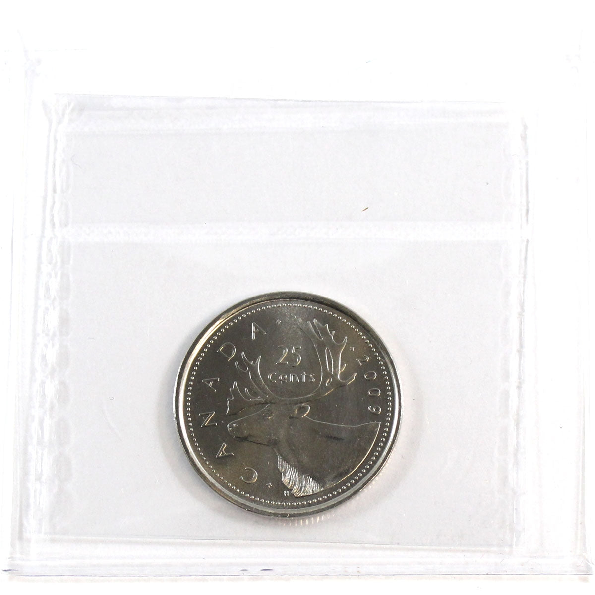 2009 Caribou Canada 25-cents ICCS Certified MS65