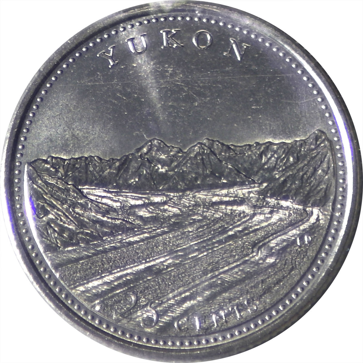 1992 Canada 25-cents ICCS Certified MS66 Yukon