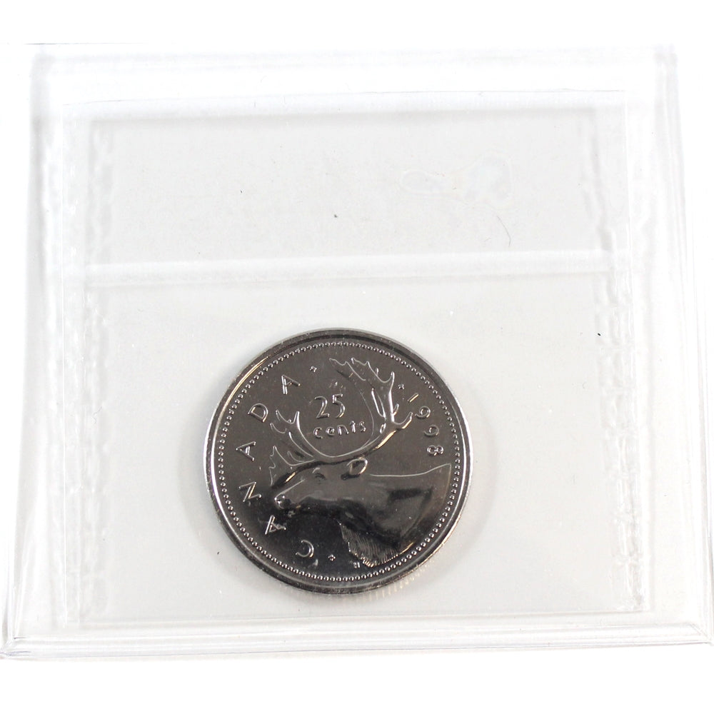 1998 Caribou Canada 25-cents ICCS Certified MS66 NBU