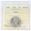 1956 Canada 25-cents ICCS Certified MS65 Cameo
