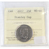 2017 Stanley Cup Canada 25-cents ICCS Certified MS66