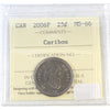2006P Caribou Canada 25-cents ICCS Certified MS66