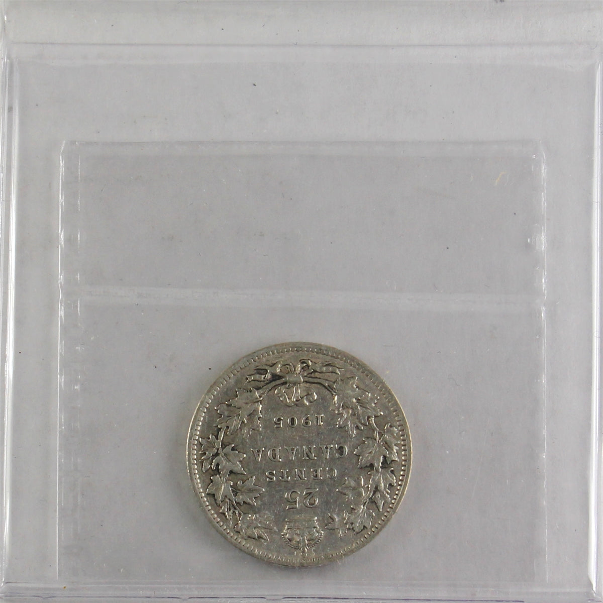 1905 Canada 25-cents ICCS Certified F15