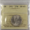 1912 Canada 25-cents ICCS Certified EF45