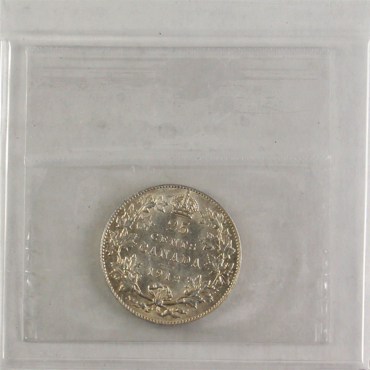 1912 Canada 25-cents ICCS Certified EF45