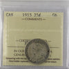 1915 Canada 25-cents ICCS Certified G6