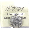 1921 Canada 25-cents ICCS Certified F12