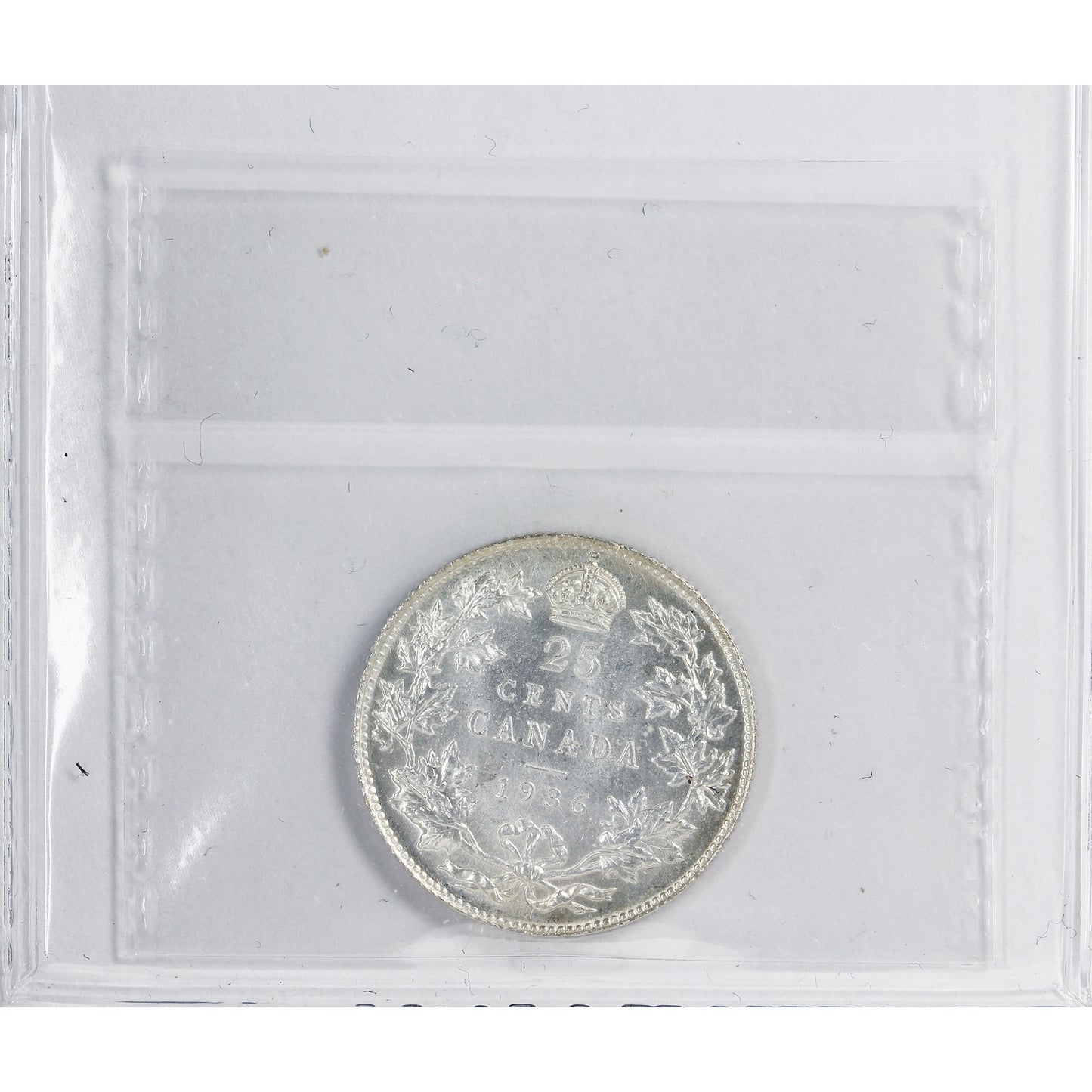 1936 Canada 25-cents ICCS Certified MS64 (XXR 605)