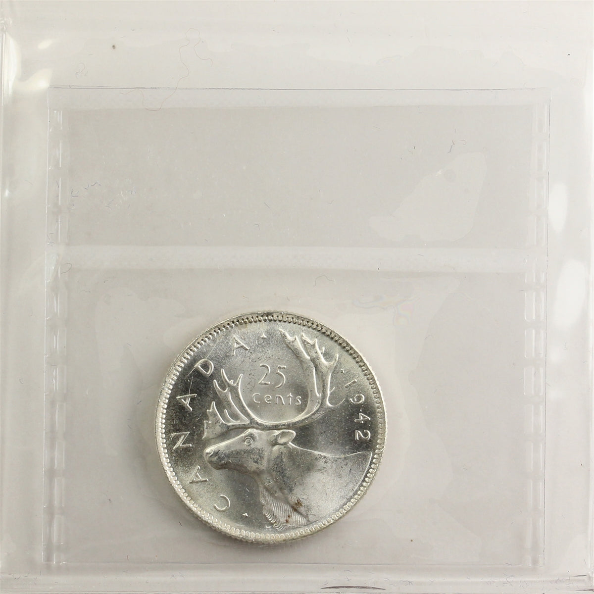 1942 Canada 25-cents ICCS Certified MS64