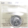 1944 Canada 25-cents ICCS Certified MS60