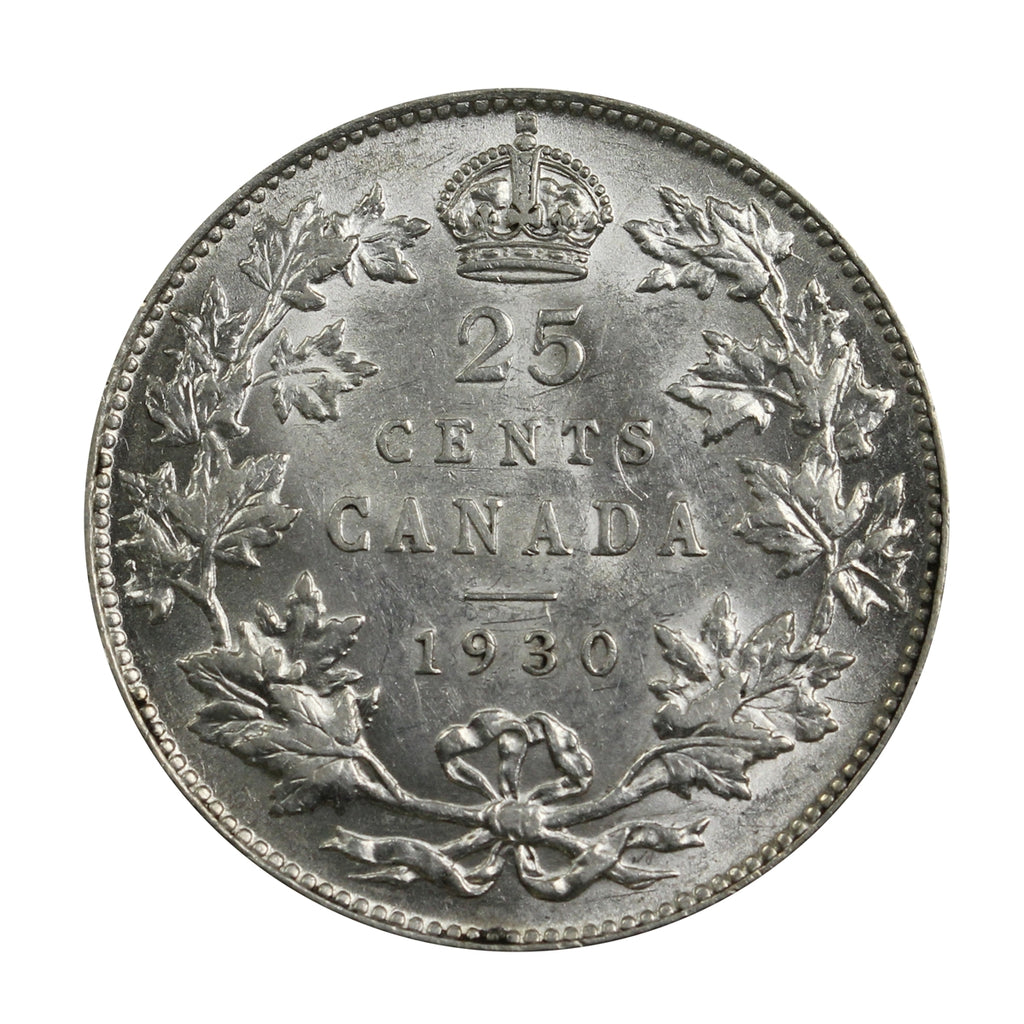 1930 Canada 25-cents EF-AU (EF45) $