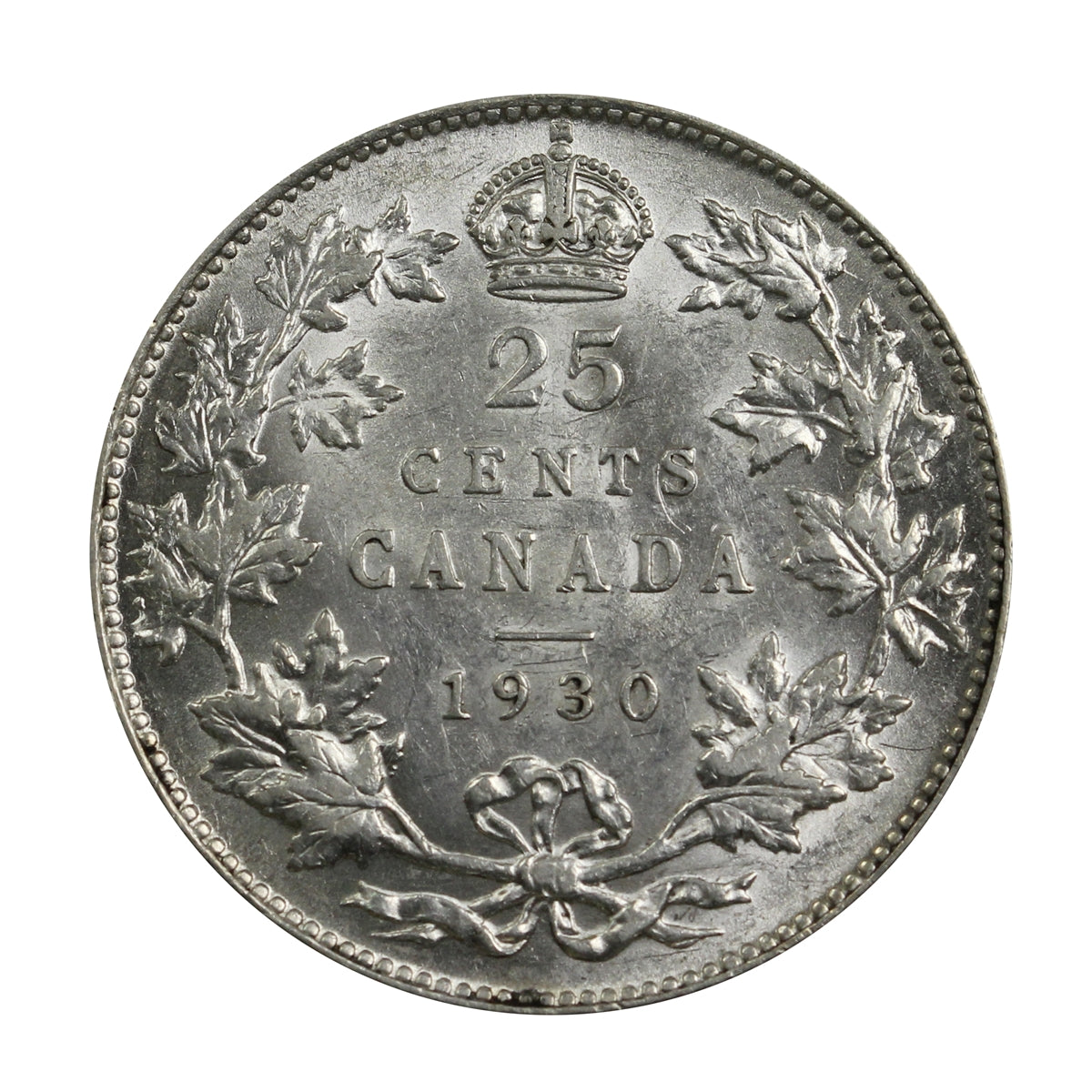 1930 Canada 25-cents EF-AU (EF45) $
