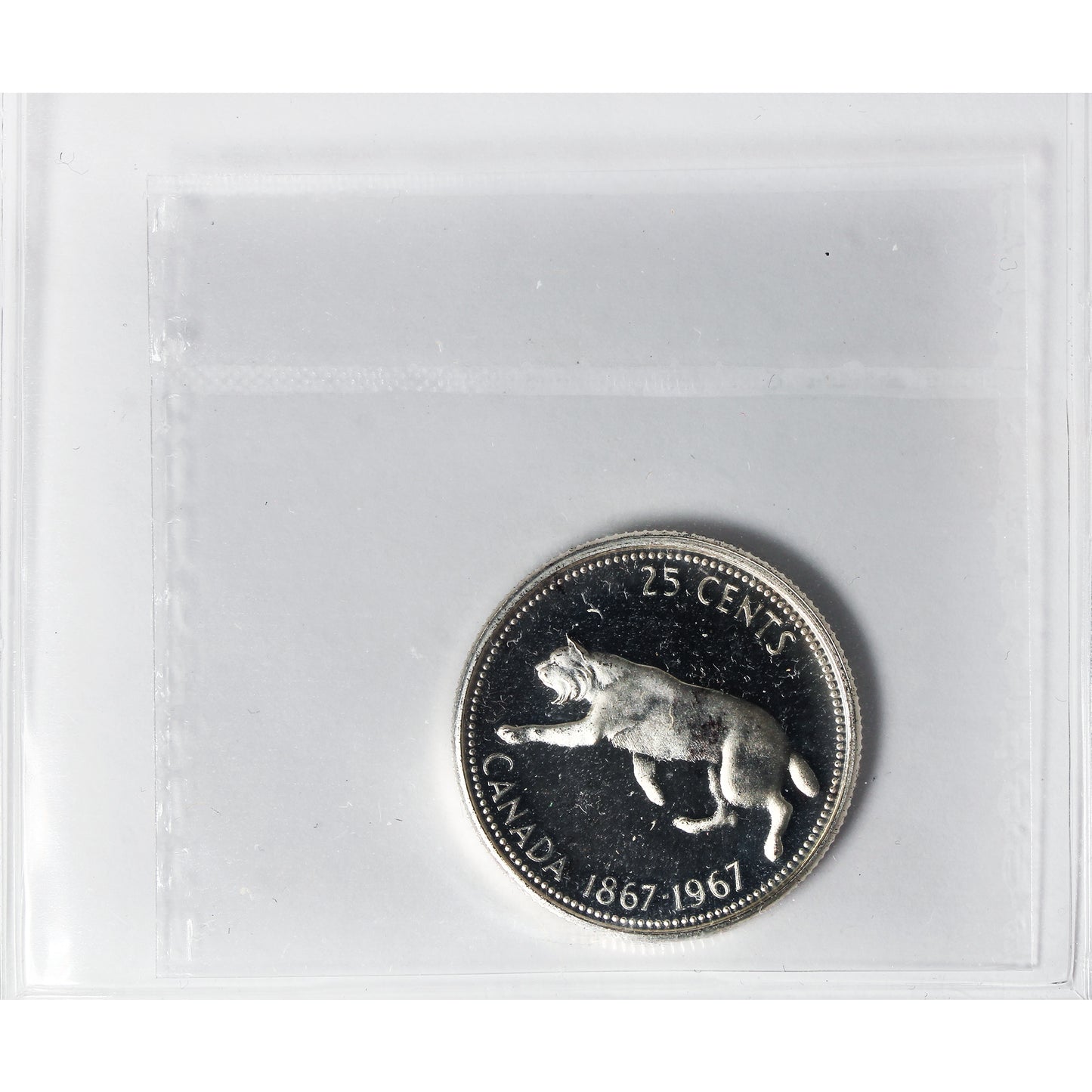 1967 Canada 25-cents ICCS Certified SP-65 Heavy Cameo