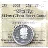 2008 Bobsleigh Canada Silver 25-cents ICCS Certified PF-67 Ultra Heavy Cameo