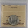 1899 Canada 25-cents ICCS Certified VF30