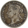 1871 Obv. 2 Canada 25-cents F-VF (F15) $