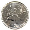 1991 Canada 25-cents Choice Brilliant Uncirculated (MS-64)