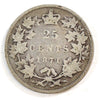 1871H Obv. 1 Canada 25-cents Good (G4) $