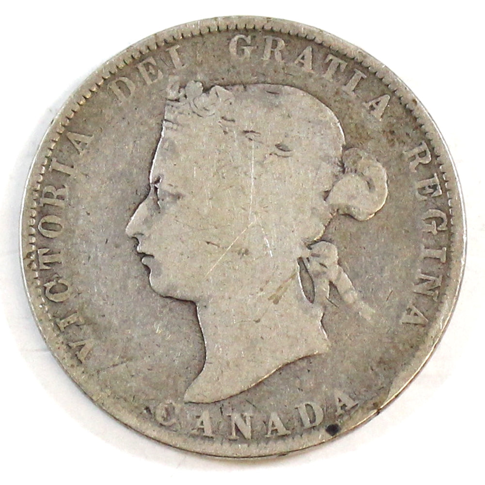 1871H Obv. 1 Canada 25-cents Good (G4) $