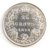 1872H 7 Over 7 Canada 25-cents Almost Uncirculated (AU50) $