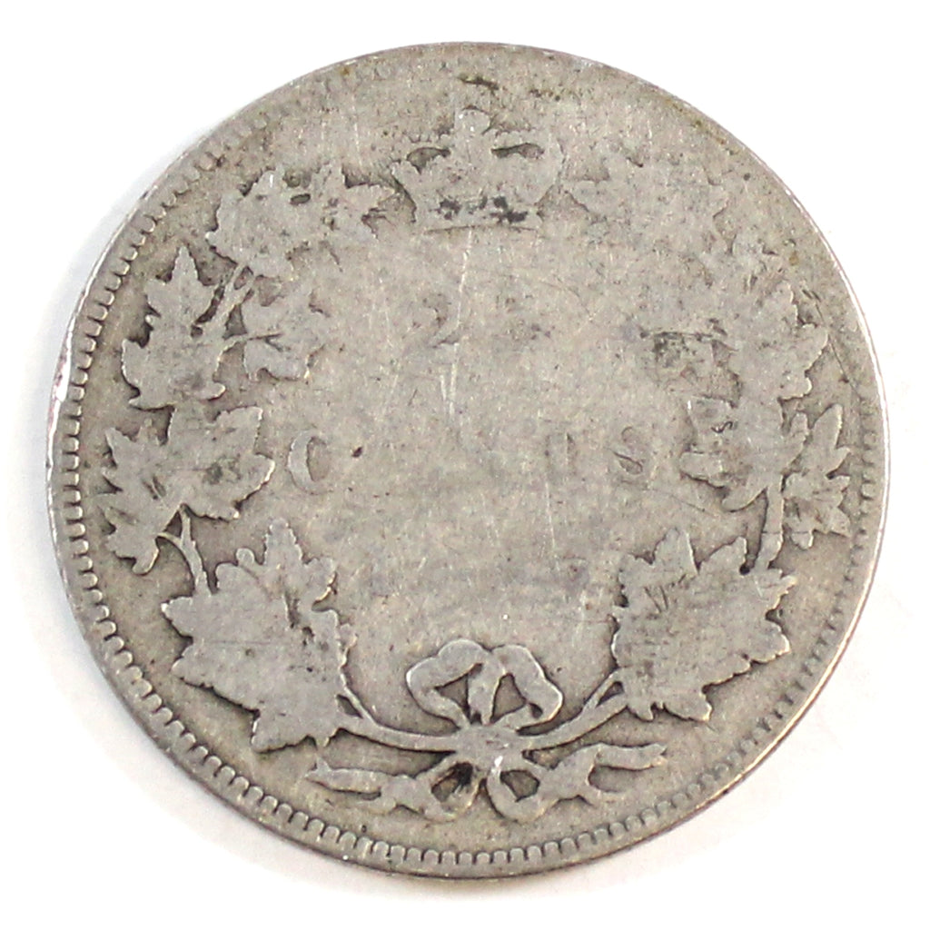 1886 Normal 6 Obv. 4 SBE Canada 25-cents Filler