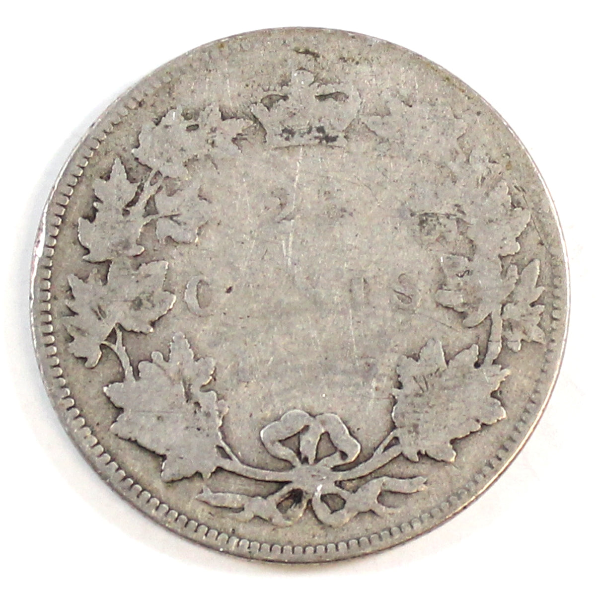 1886 Normal 6 Obv. 4 SBE Canada 25-cents Filler