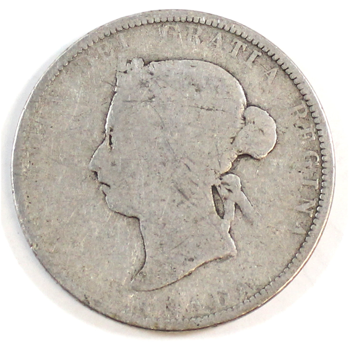1886 Normal 6 Obv. 4 SBE Canada 25-cents Filler