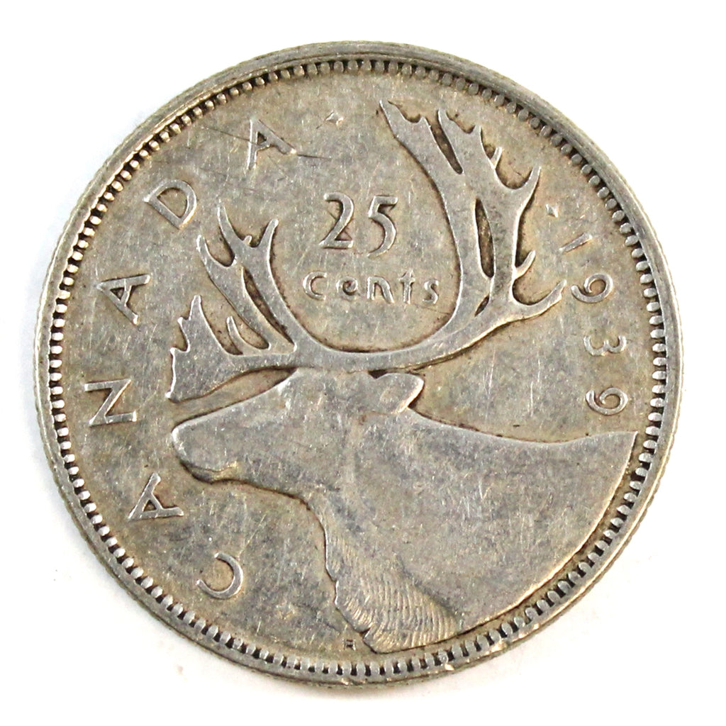 1939 Canada 25-cents Very Good (VG8)