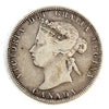 1871 Obv. 1 Canada 25-cents F-VF (F15) $