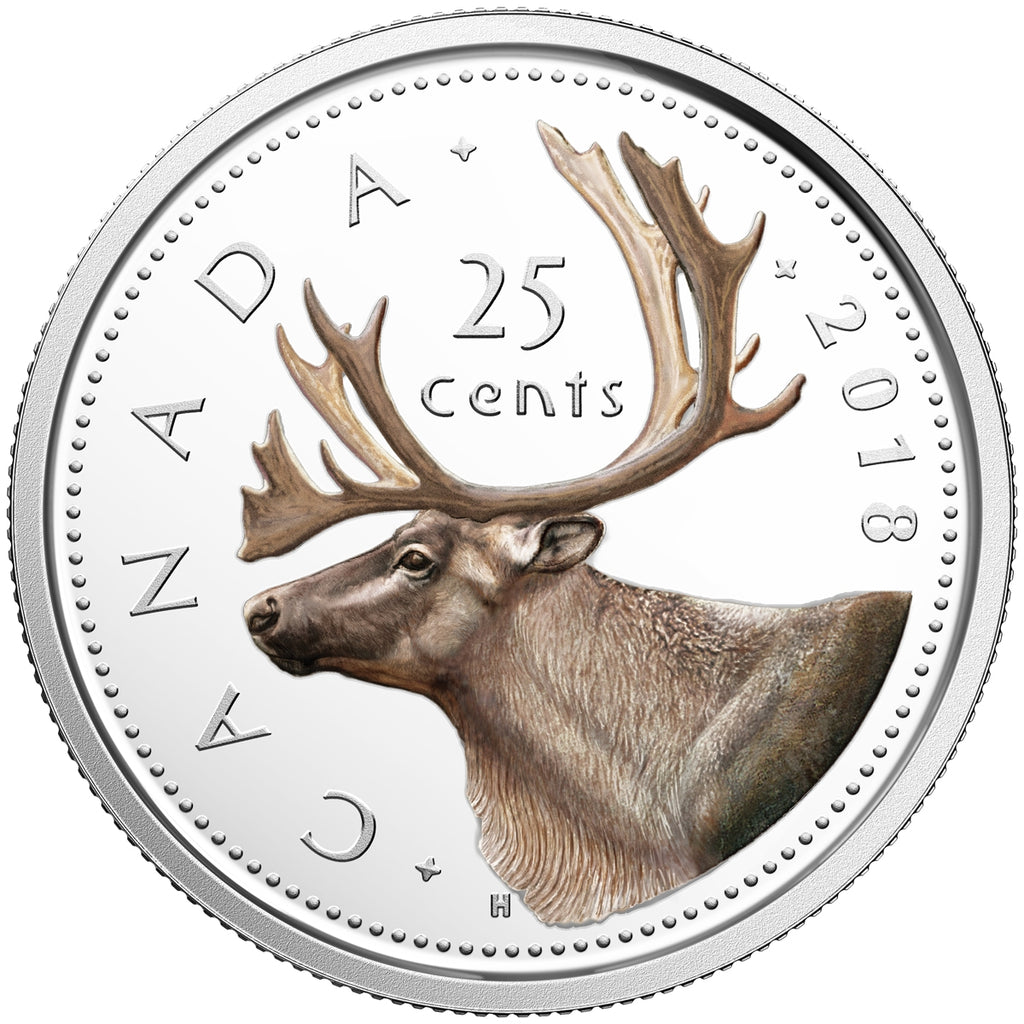 2018 Canada 25-cents Coloured Silver Proof (No Tax)