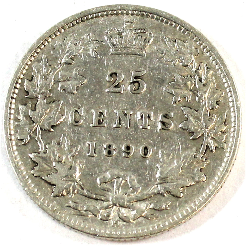 1890H Canada 25-cents VF-EF (VF30) $