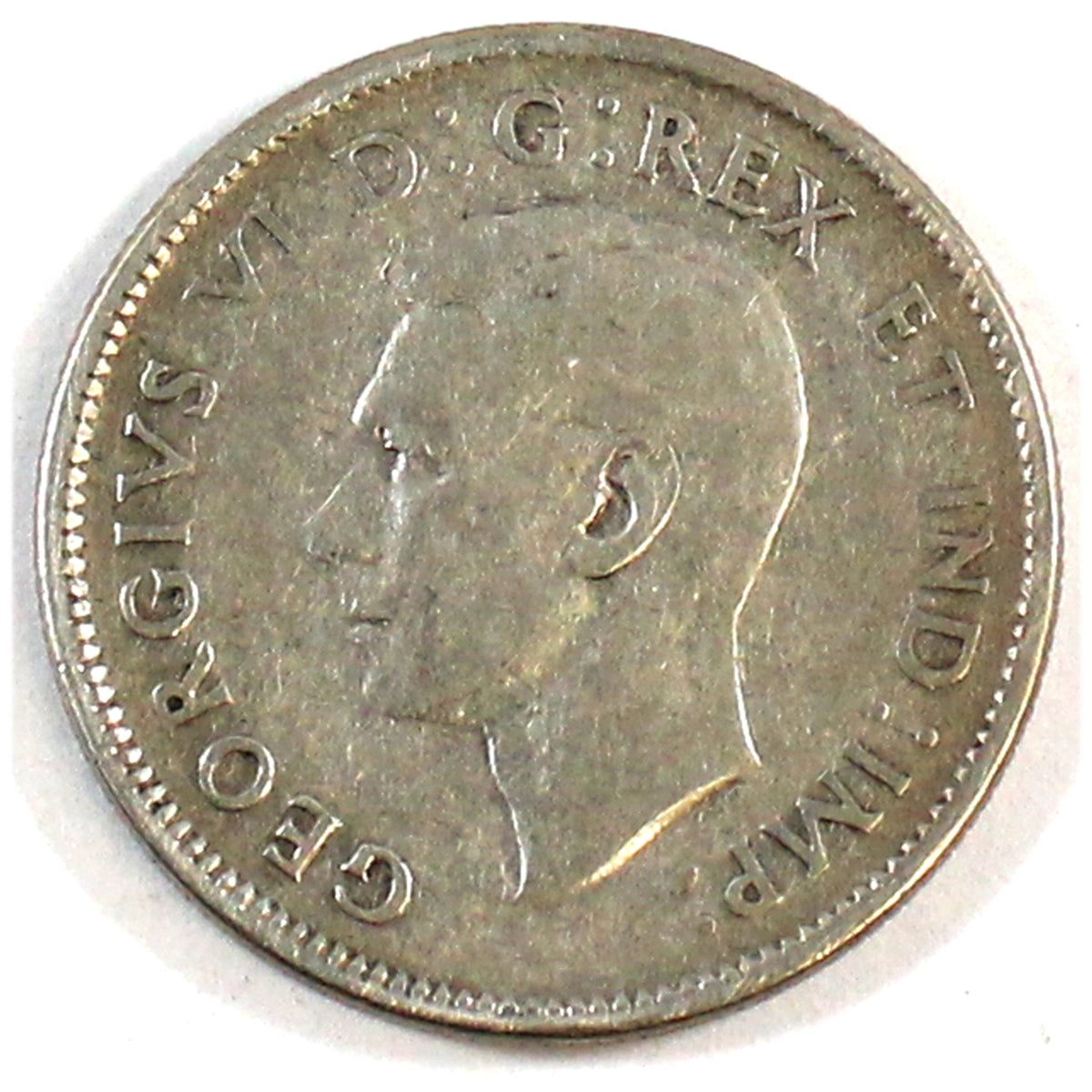 1947 Dot Canada 25-cents Very Good (VG8) $