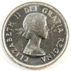 1953 Small Date SS Canada 25-cents UNC+ Cameo (MS62)
