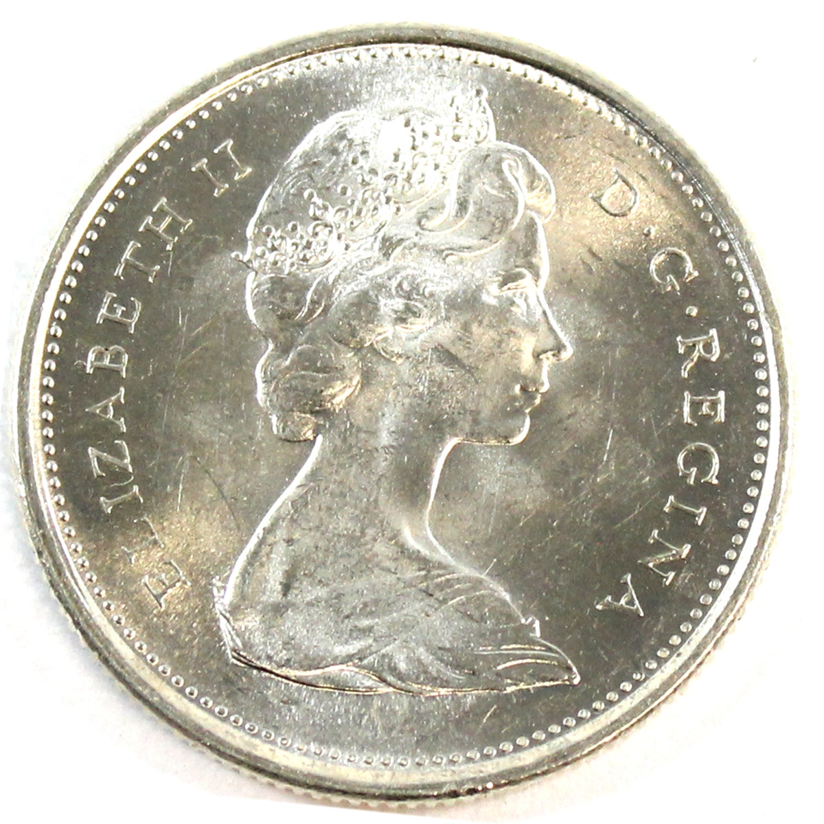 1967 Canada 25-cents UNC+ (MS62)