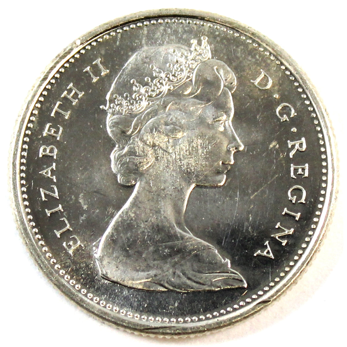 1967 Canada 25-cents Uncirculated (MS60)