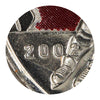 2009 Coloured Men's Hockey (Raised 2) Canada 25-cents Circulated