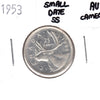 1953 Small Date SS Canada 25-cents Almost Uncirculated Cameo (AU50)