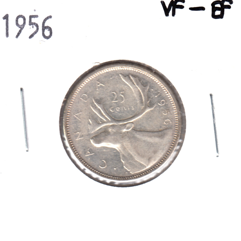 1956 Canada 25-cents VF-EF (VF30)