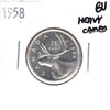 1958 Canada 25-cents Brilliant Uncirculated Heavy Cameo (MS63)