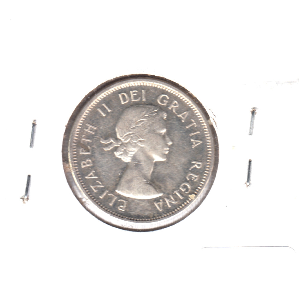 1959 Canada 25-cents Almost Uncirculated (AU50)