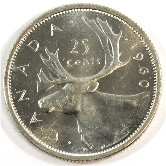 1960 Canada 25-cents AU-UNC (AU55)