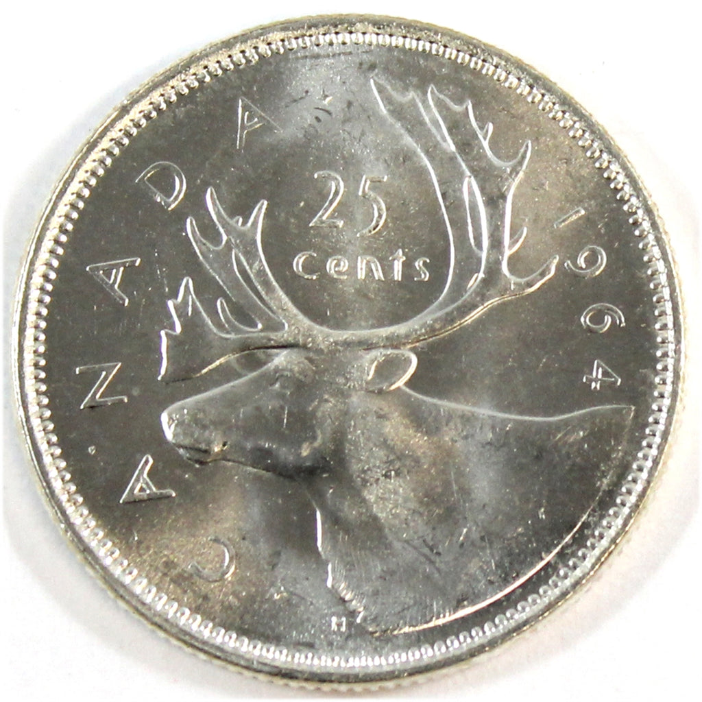 1964 Canada 25-cents Choice BU (MS64)