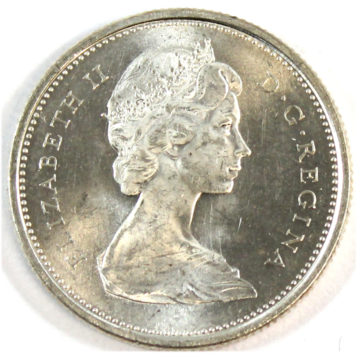 1966 Canada 25-cents UNC+ (MS62)