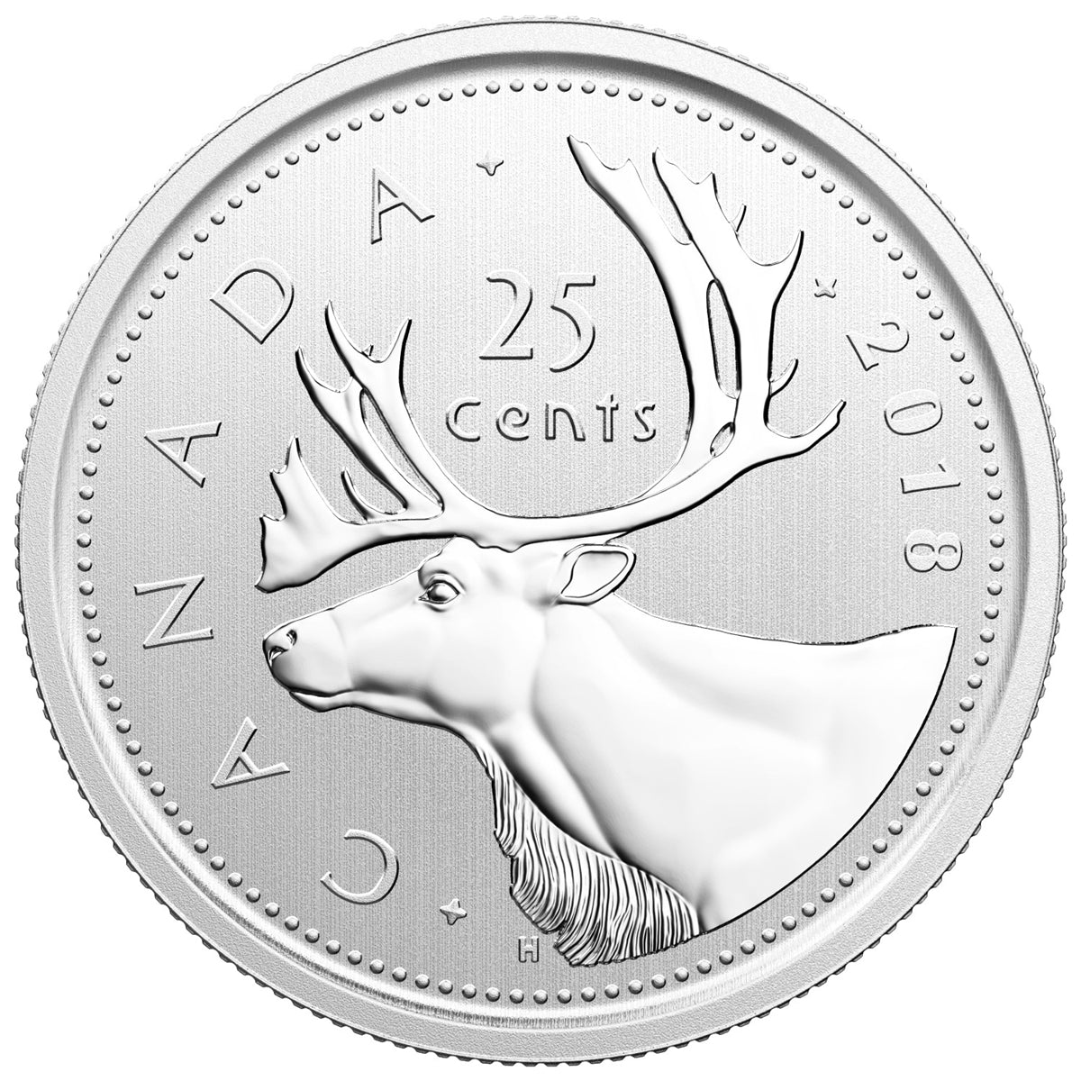 2018 Canada 25-cents Specimen