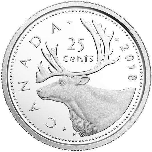 2018 Canada 25-cents Proof (non-silver)