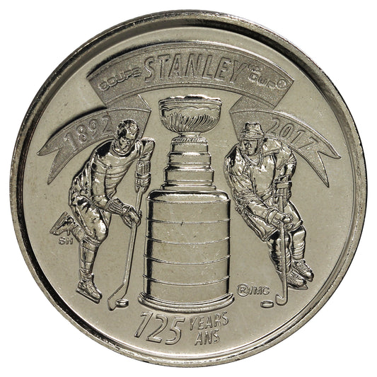 2017 Stanley Cup Canada 25-cents Brilliant Uncirculated (MS63)