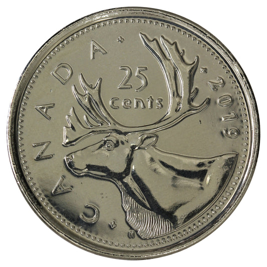 2019 Canada 25-cents Brilliant Uncirculated (MS63)